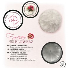 Craft Buddy Forever Flowerz Classic Carnations - White FF03WH - Makes 30 Flowers