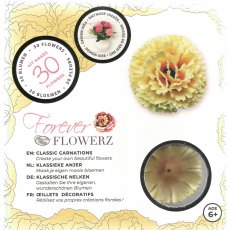 Craft Buddy Forever Flowerz Classic Carnations - Yellow FF03YL - Makes 30 Flowers