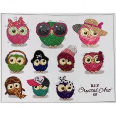 Craft Buddy Crystal Art Owl Life Sticker Set of 10