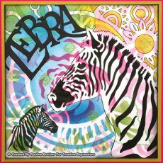 Pink Ink Designs Zebra Stripes 8x8" Stencil