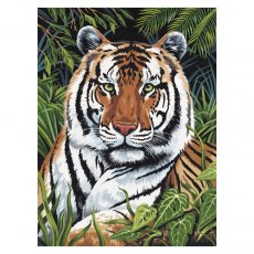 Royal & Langnickel Painting By Numbers Tiger In Hiding A4 Art Kit
