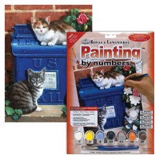Royal & Langnickel Painting By Numbers Mailbox Kittens A4 Art Kit