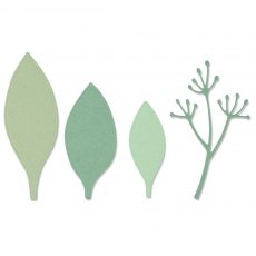 Sizzix Thinlits Die - Elegant Leaves by Jen Long 664444