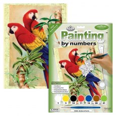 Royal & Langnickel Painting By Numbers Bamboo Parrots A4 Art Kit