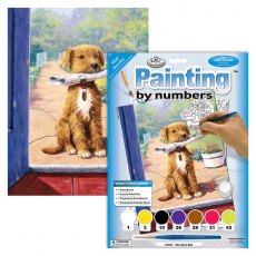 Royal & Langnickel Painting By Numbers The News Boy Puppy A4 Art Kit