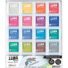 Izink Set of 20 Pigment Ink Pads - 19702