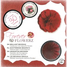 Craft Buddy Forever Flowerz Brilliant Begonias - Red FF07RD - Makes 30 Flowers