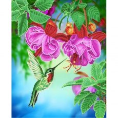 Craft Buddy "Hummingbird Dreams" 40 x 50cm Framed Crystal Art Kit CAK-A100L
