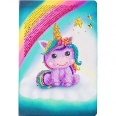 Craft Buddy Unicorn Smile Crystal Art Notebook Kit CANJ-3