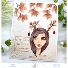 Elizabeth Craft Designs - Art Journal Earthy Girls Stamp CS168
