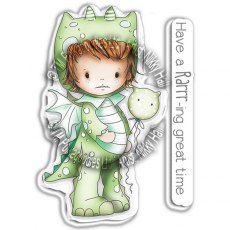 Polkadoodles Little Dudes Dragon Dress Up Stamp PD7858
