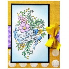 Stampendous Live Each Day Cling Rubber Stamps