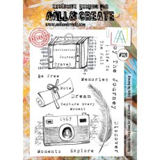 Aall & Create A4 Stamps #321 - Enjoy the Journey by Tracy Evans