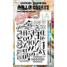 Aall & Create A6 Stamp #337 - Mirrored Alphas