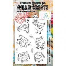 Aall & Create A6 Stamp #346 - For the Birds