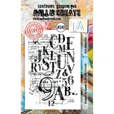 Aall & Create A7 Stamp #349 - Bold Alphas Mini