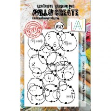 Aall & Create A7 Stamp #352 - Circled Numbers