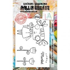 Aall & Create A7 Stamp #356 - Flower Market