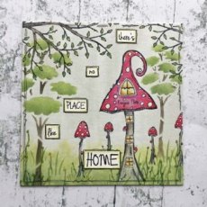 PaperArtsy Red Rubber Cling Mounted A5 Stamp - Eclectica³ - Kay Carley - EKC36
