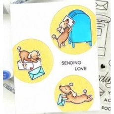 Heffy Doodle Stamp - Yappy Happy Mail HFD0052