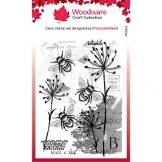 Woodware Three Bees 4 in x 6 in Clear Stamp