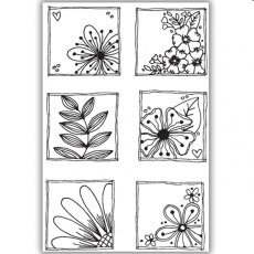 Julie Hickey Designs - A6 Floral Frames Stamp Set
