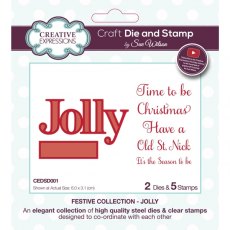Sue Wilson Festive Jolly Die & Stamp