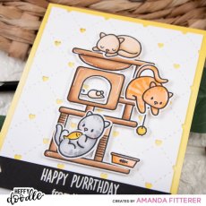 Heffy Doodle Stamp - Purrfect Day HFD0221