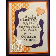 Riley & Co Funny Bones - A Perfect Marriage Stamp RWD-416
