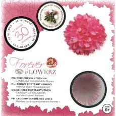 Craft Buddy Forever Flowerz Chic Chrysanthemum - Pink FF02PK - Makes 30 Flowers