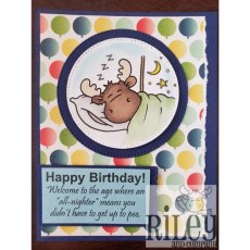 Riley & Co Funny Bones - All-Nighters Stamp RWD-774
