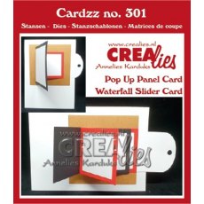 Crealies Cardzz Die CLCZ301 - Waterfall Slider Card & Pop-Up Panel Card