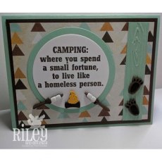 Riley & Co Funny Bones - Camping Stamp RWD-518