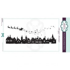 Creative Expressions Designer Boutique Collection Above The Roof Tops  DL Pre Cut Rubber Stamp