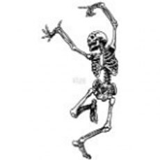 Riley & Co Funny Bones - Dancing skeleton Stamp RWD-492