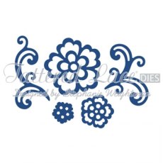 Tattered Lace Floral Flourish and Lacy Rose Cutting Die D677
