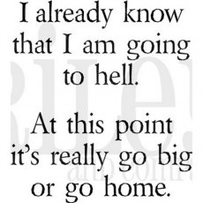 Riley & Co Funny Bones - I Am Going To Hell Stamp