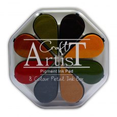 Craft Artist Pigment Ink Petals - Autumn 8 Colours