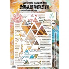 Aall & Create A4 Stencil #99 - Totally Triangular