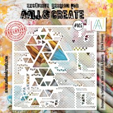Aall & Create 6X6 Stencil #105 - Lotza Trianglz
