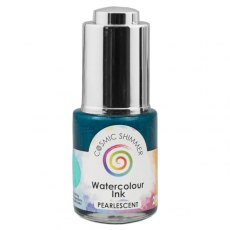Cosmic Shimmer Pearlescent Watercolour Ink Jade Sparkle 20ml - 4 for £14.99