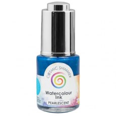 Cosmic Shimmer Pearlescent Watercolour Ink Turquoise Cascade 20ml - 4 for £14.99