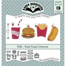 Karen Burniston Die Set – Fast Food Charms 1135