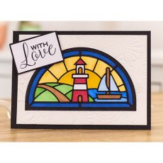 Crafters Companion 5" x 7" Die-Cut Card Bases & Envelopes - Half Moon Aperture - £3 off any 3
