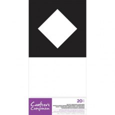Crafters Companion 6" x 6" Die-Cut Card Bases & Envelopes - Diamond Aperture - £3 off any 3