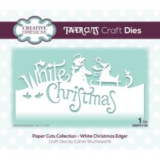 Creative Expressions Paper Cuts White Christmas Edger Die