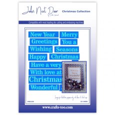 John Next Door Die Christmas Stencil Sentiments (15pcs)