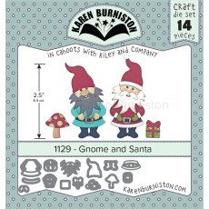 Karen Burniston Gnome and Santa Die 1129