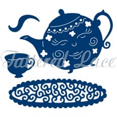 Tattered Lace I&#039;m a Little Teapot Cutting Die D940 - Was &pound;13.00
