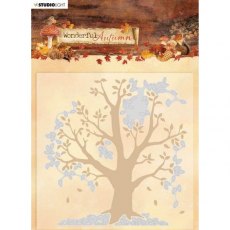Studio Light Embossing Folder With Die Cut Wonderful Autumn EMBWA05